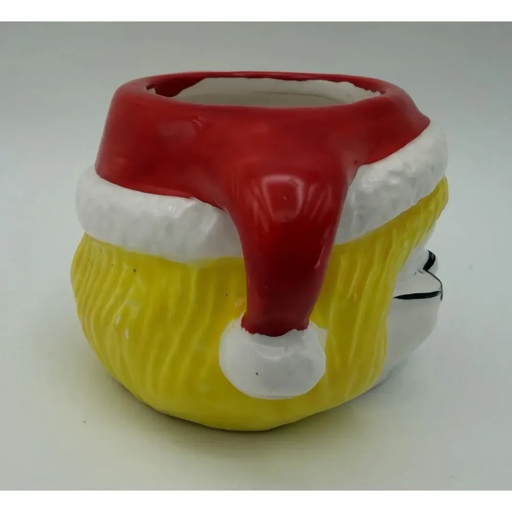 Vtg Mrs Claus Mini Mug Ceramic Blonde Hair ROC Taiwan Christmas Holiday